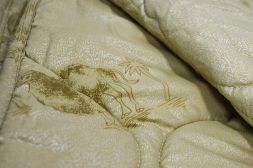 Одеяло миниевро (200х217) Верблюжья шерсть 300 гр/м ПРЕМИУМ (глосс-сатин)